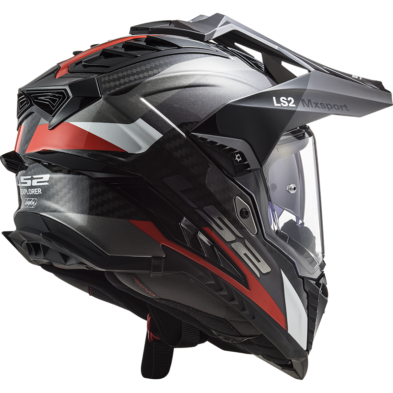 CASCO LS2 MX701 C EXPLORER FRONTIER G.TITANIO ROJO-06 - Imagen 2 de 7