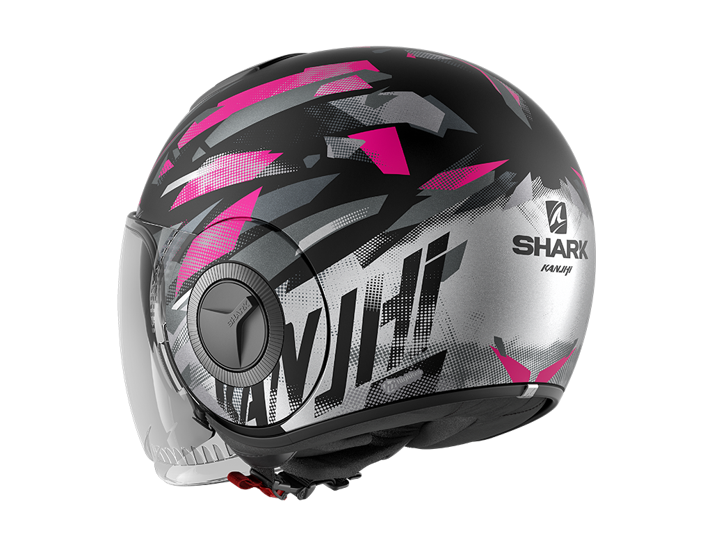 I 2845 eksv helmet moto shark nano kanhji matte black silver purple | eBay